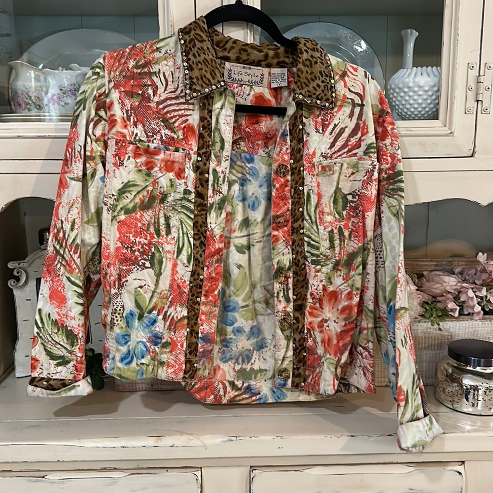 Life Style Multi-pattern jacket